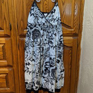 Black and white flowered sundress